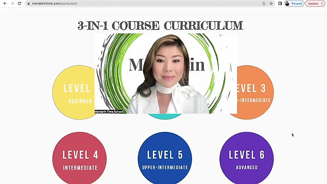 What is Mandarin Time's self-paced course ?